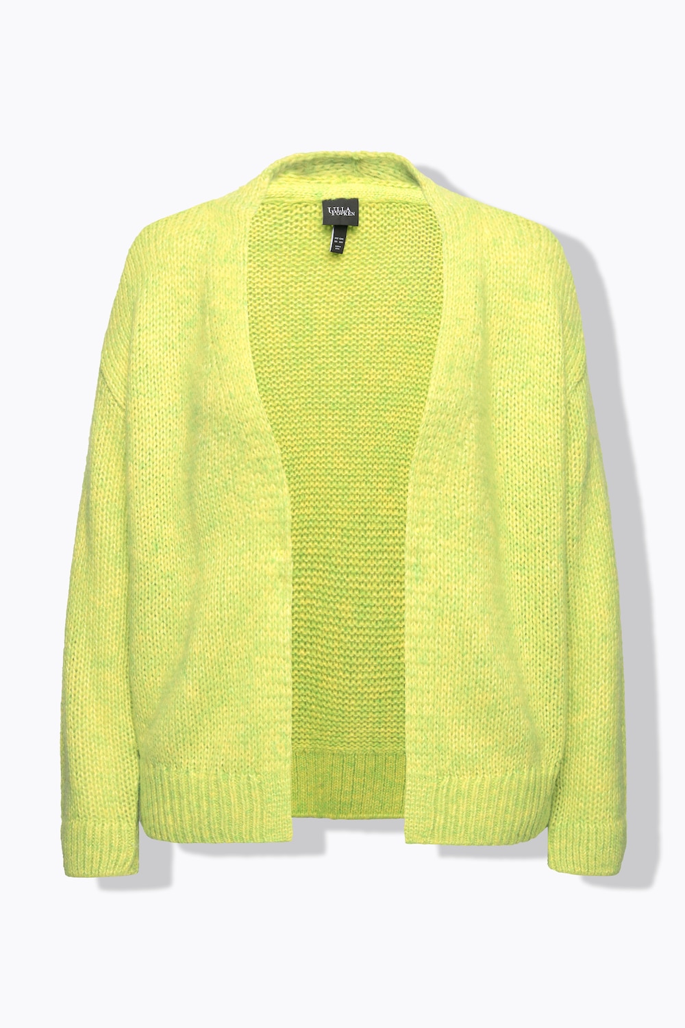 Stora storlekar Stickad kofta, Dam, grön, storlek: 58/60, Syntetfibrer/Polyester, Ulla Popken