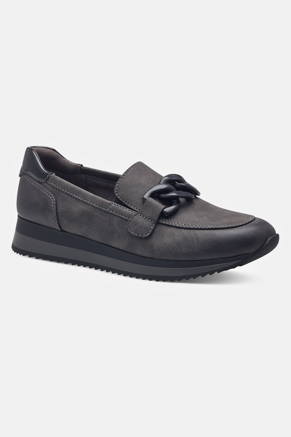 Loafer, Damen, grau, Größe: 39, Polyester/Synthetische Fasern, Ulla Popken