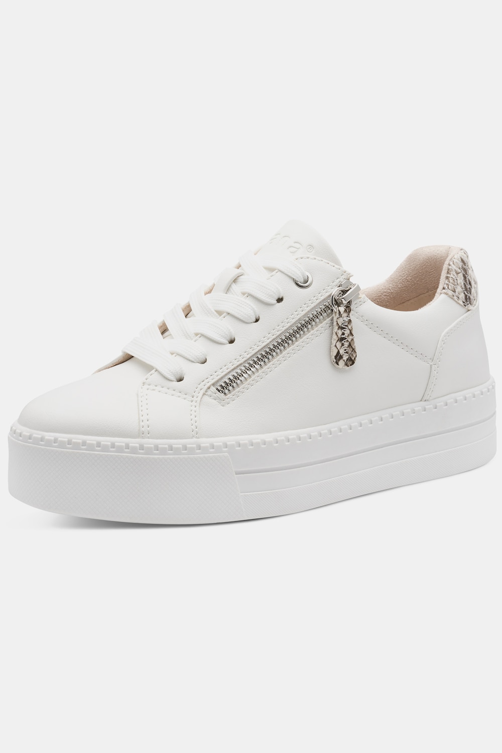 Plateau-Sneaker, Jana Softline, vegan, Lederoptik, Weite H