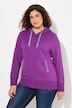 Hoodie-jack, wafelpiqué, capuchon, lange mouwen
