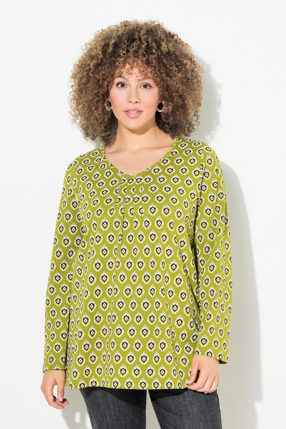 Große Größen Shirt, Damen, grün, Größe: 46/48, Baumwolle, Ulla Popken