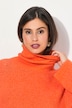 Pullover, Rippstrick, Rollkragen, Langarm, recycelt