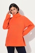 Pullover, Rippstrick, Rollkragen, Langarm, recycelt