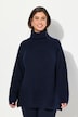 Pullover, Rippstrick, Rollkragen, Langarm, recycelt