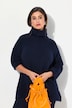 Pullover, Rippstrick, Rollkragen, Langarm, recycelt