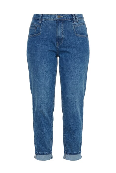 Mrkvové džíny, široký střih, provedení s 5 kapsami