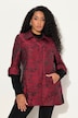 Chaqueta Jacquard, tafetán, Jacquard, cuello camisero, manga de volantes