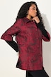 Chaqueta Jacquard, tafetán, Jacquard, cuello camisero, manga de volantes