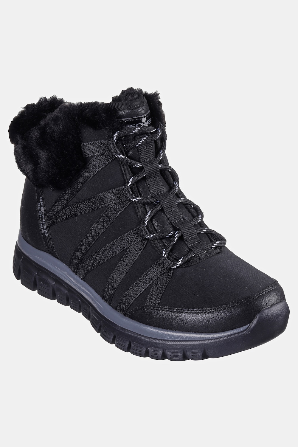 Skechers Boots, Damen, schwarz, Größe: 40, Sonstige/Polyester, Ulla Popken