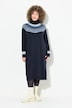 Strickkleid, Norwegermuster, Rollkragen, Langarm