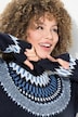Strickkleid, Norwegermuster, Rollkragen, Langarm