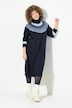 Strickkleid, Norwegermuster, Rollkragen, Langarm
