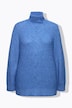 Pullover, fletmønster, ståkrave, langærmet