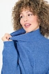 Pullover, fletmønster, ståkrave, langærmet