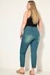 Mom-Jeans, Wide Legs, Neon destroyed, 5-Pocket