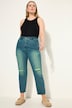 Mom-Jeans, Wide Legs, Neon destroyed, 5-Pocket