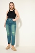 Mom-Jeans, Wide Legs, Neon destroyed, 5-Pocket