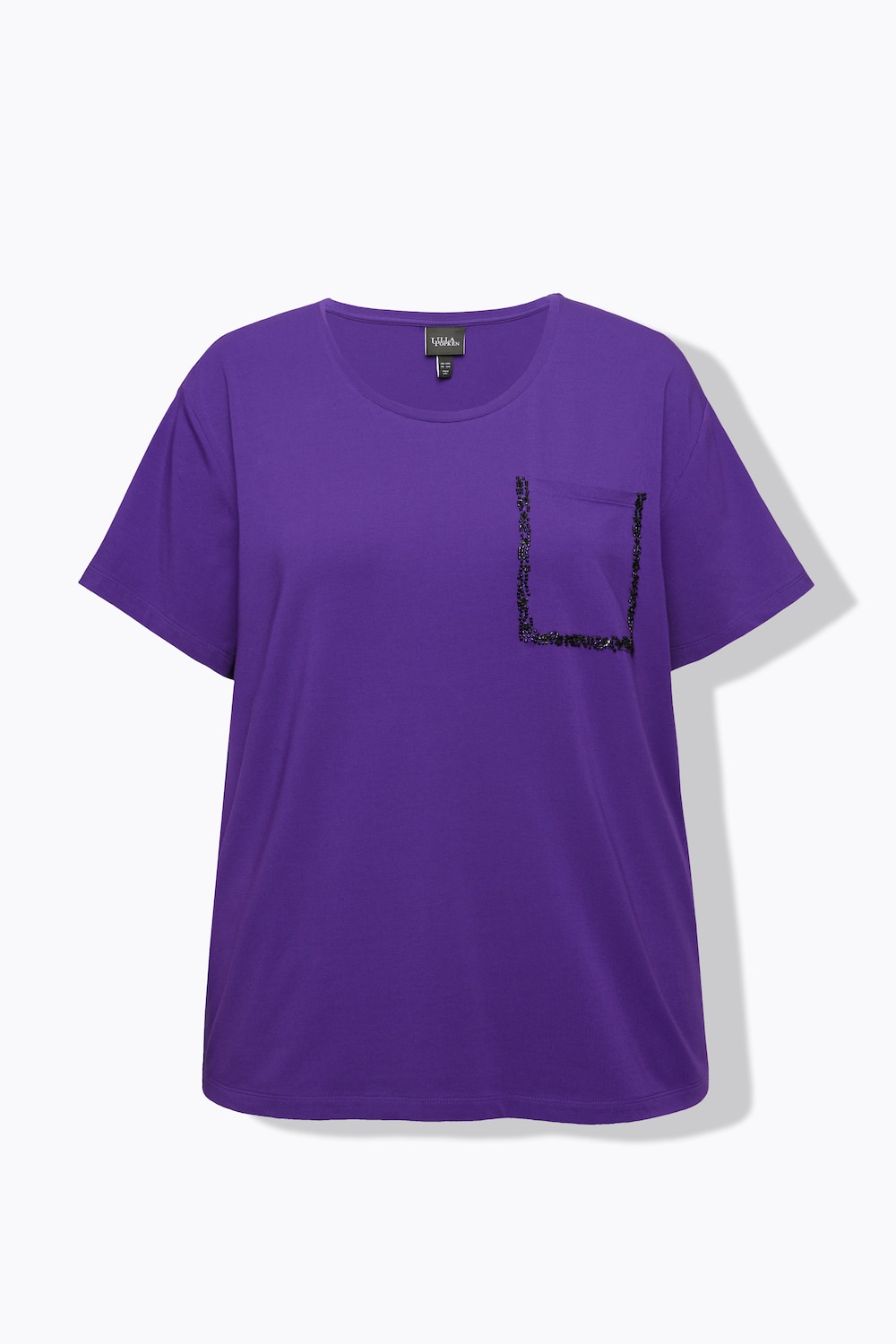 Stora storlekar T-shirt, Dam, lila, storlek: 46/48, Bomull, Ulla Popken