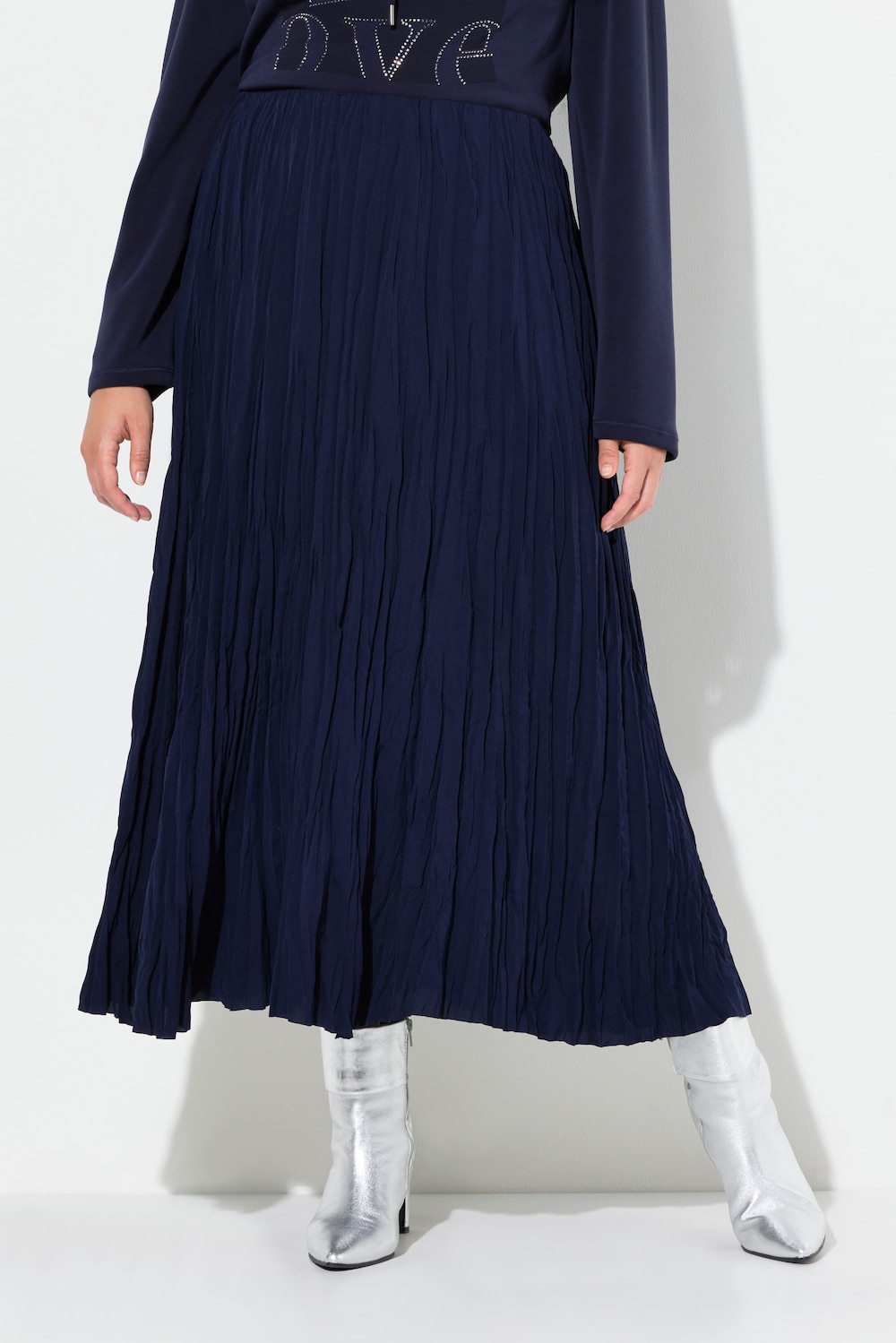 Große Größen Crash-Rock, Damen, blau, Größe: 54/56, Polyester, Ulla Popken