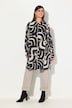 Longbluse, grafischer Druck, Hemdkragen, Langarm