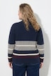 Pullover, Streifen, Stehkragen, Langarm, Biobaumwolle