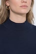 Pullover, Streifen, Stehkragen, Langarm, Biobaumwolle