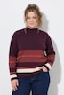 Pullover, Streifen, Stehkragen, Langarm, Biobaumwolle