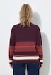 Pullover, Streifen, Stehkragen, Langarm, Biobaumwolle