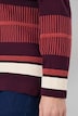 Pullover, Streifen, Stehkragen, Langarm, Biobaumwolle