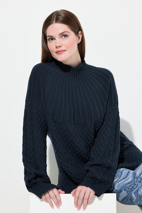 Eco Cotton Textured Knit Sweater