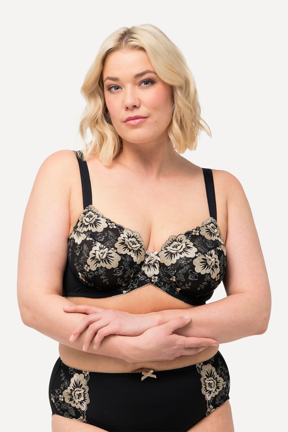 Große Größen TRUYOU Bügel-BH, Damen, schwarz, Größe: 85D, Synthetische Fasern/Polyester, Ulla Popken