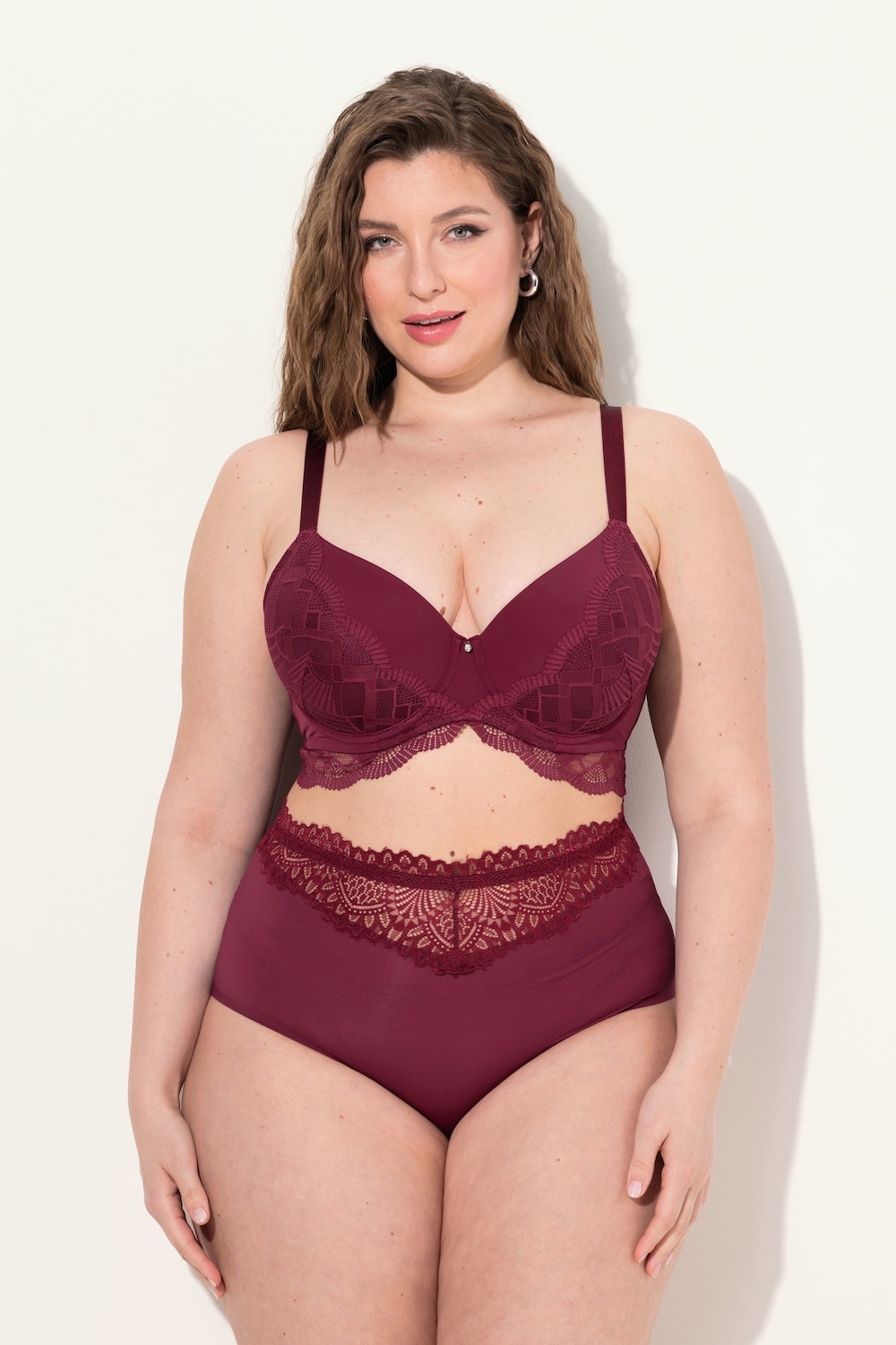 Große Größen TRUYOU Bügel-BH, Damen, rot, Größe: 100C, Synthetische Fasern/Elasthan, Ulla Popken