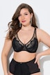 Soutien-gorge à armatures, dentelle et bretelles en mesh - bonnets B-E