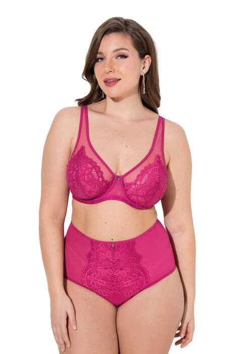 Podprsenka s kosticemi, krajka, síťovaná ramínka, košíčky B-E