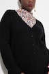 Chaqueta de punto, escote en V, lana pura, tapeta de botones