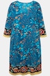 Mixed Floral Paisley 3/4 sleeve Jersey Dress