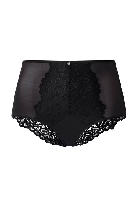 Maxi kalhotky, květovaná krajka, mikrovlákno