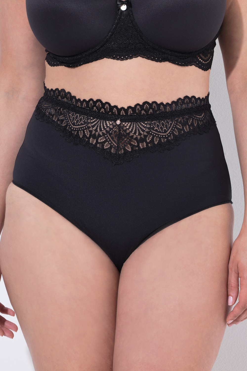 TruYou Maxislips, 3er-Pack, Spitzen-Bündchen, Mikrofaser