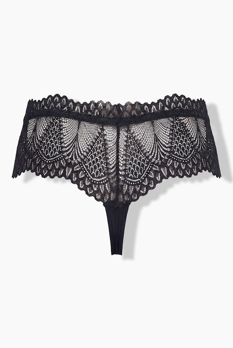 Strings en lot de 3, ceinture en dentelle