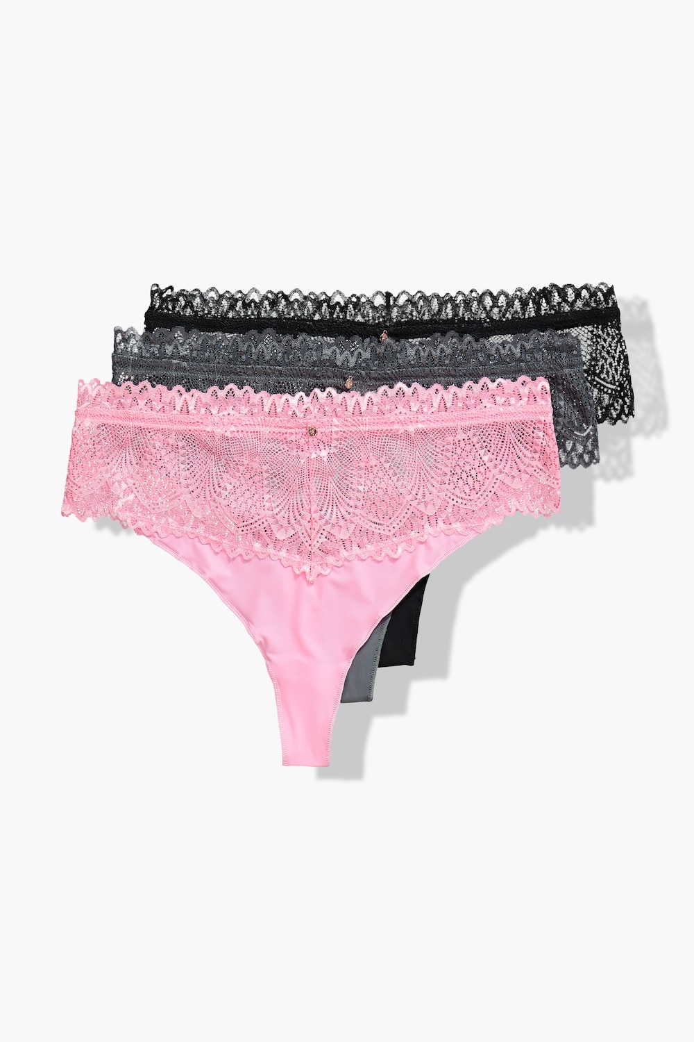 TruYou Strings, 3er-Pack, Spitzenbund