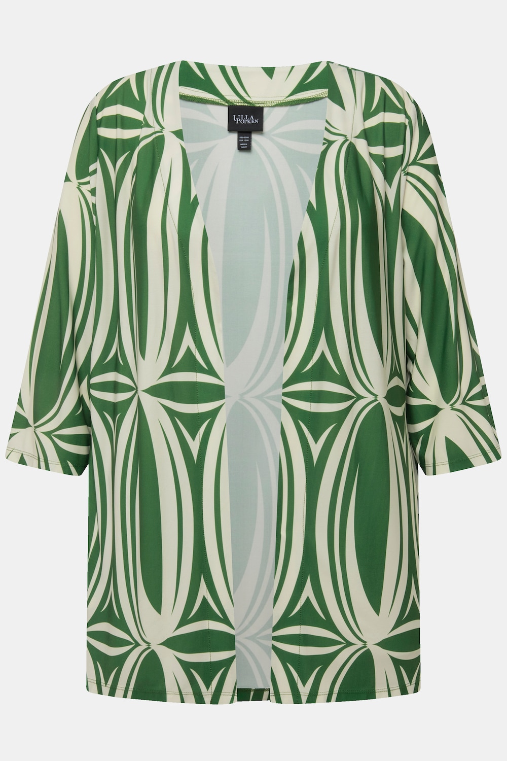 Stora storlekar Skjortjacka, Dam, grön, storlek: 42/44, Polyester, Ulla Popken