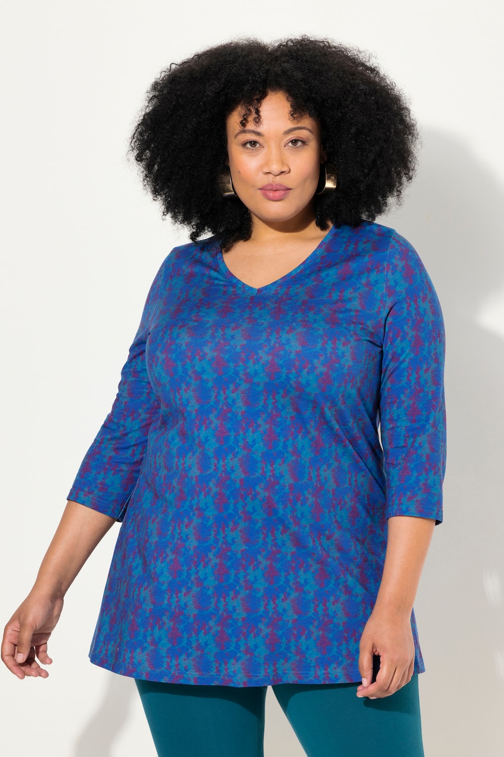 Große Größen Longshirt, Damen, grau, Größe: 62/64, Baumwolle, Ulla Popken