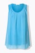 Sleeveless A-Line Crew Neck Top