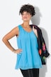 Sleeveless A-Line Crew Neck Top