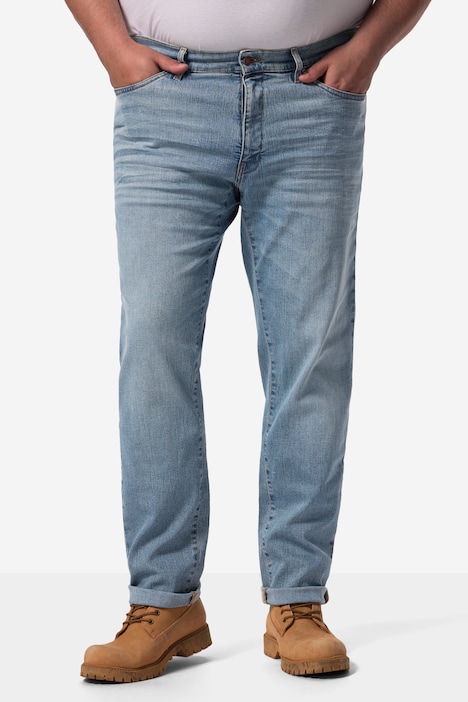 John F. Gee Jeans Bauchfit, Denim, Straight Fit, 5-Pocket, bis 72