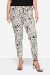 Broek, slim fit, luipaard met tijgerprint, 4-pocket