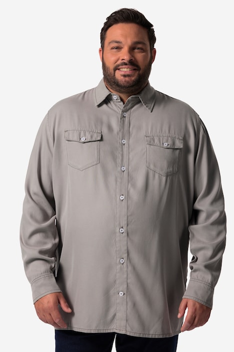 Men+ Jeansoptik-Hemd, Langarm, Kentkragen, Comfort Fit, bis 8 XL