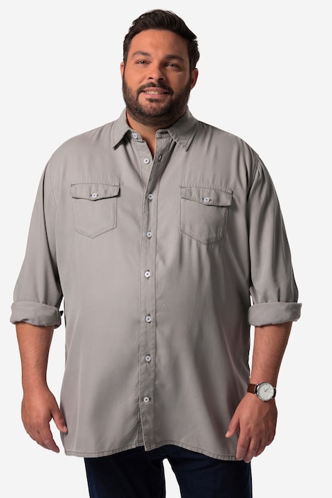 Men+ Jeansoptik-Hemd, Langarm, Kentkragen, Comfort Fit, bis 8 XL