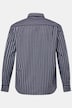 Men+ gestreept overhemd van linnenmix, lange mouwen, kentkraag, comfortabele pasvorm, tot 8XL