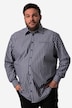 Men+ gestreept overhemd van linnenmix, lange mouwen, kentkraag, comfortabele pasvorm, tot 8XL